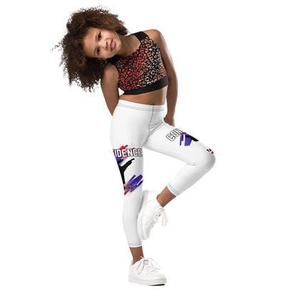 Kid's Leggings : Taekwondo Theme : Confidence