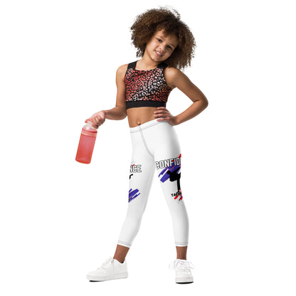 Kid's Leggings : Taekwondo Theme : Confidence