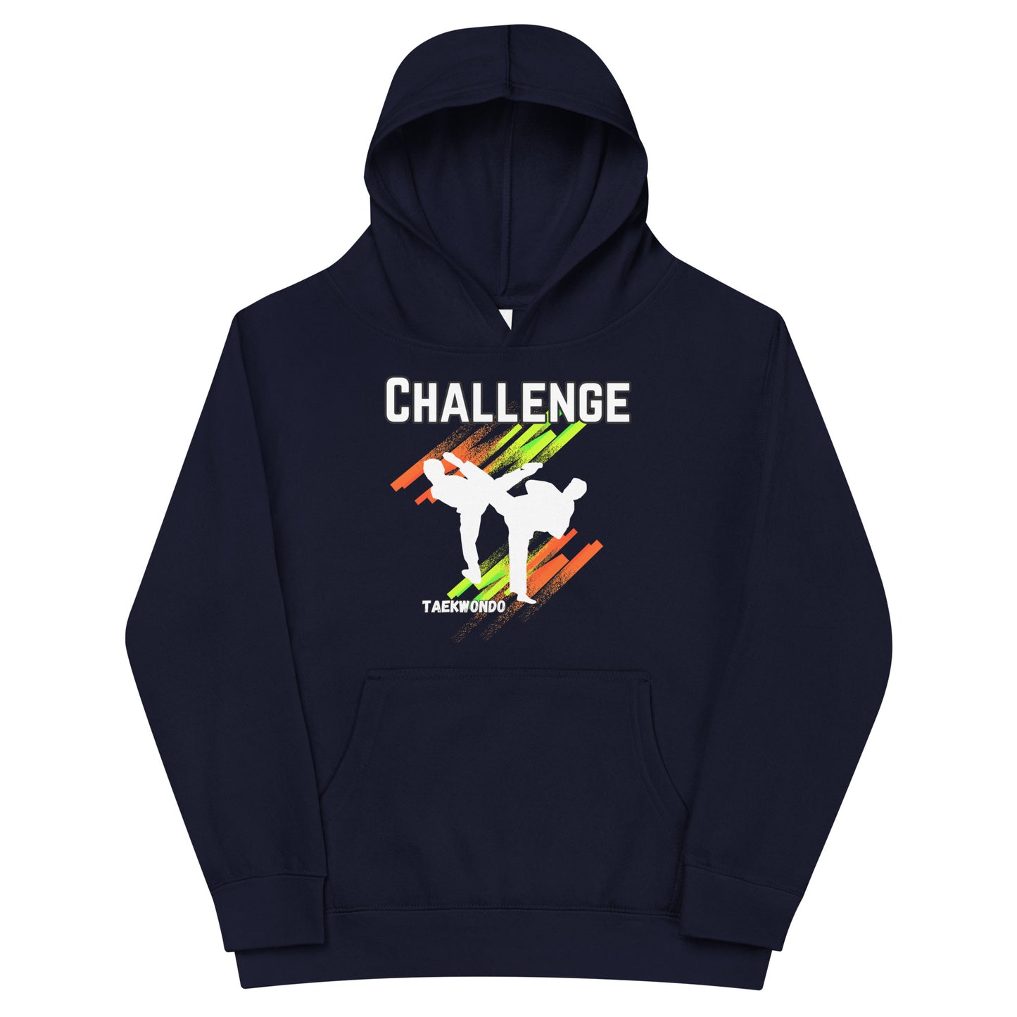 Kids Taekwondo Theme fleece hoodie : Challenge