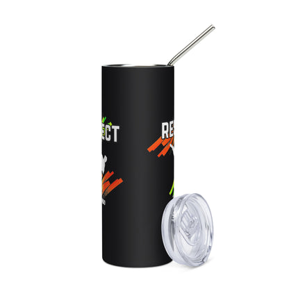 Stainless steel tumbler Taekwondo Theme : Respect