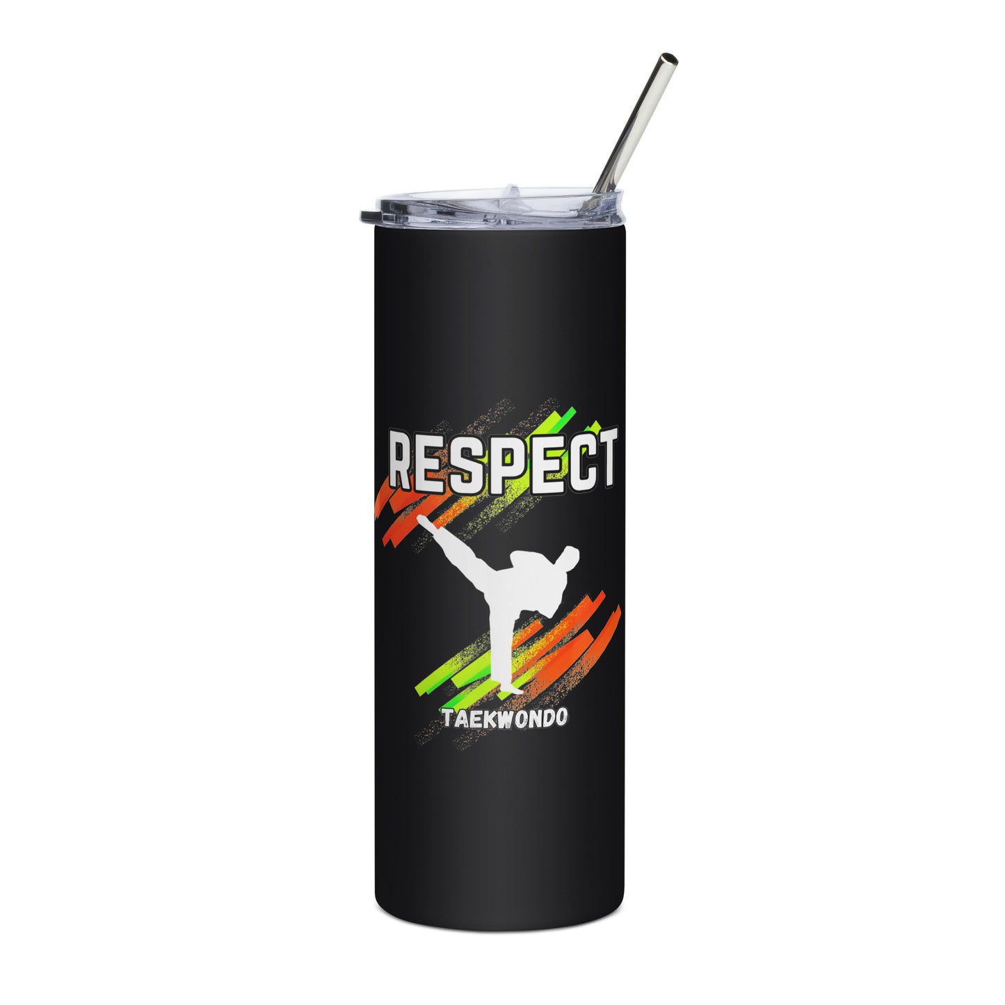 Stainless steel tumbler Taekwondo Theme : Respect